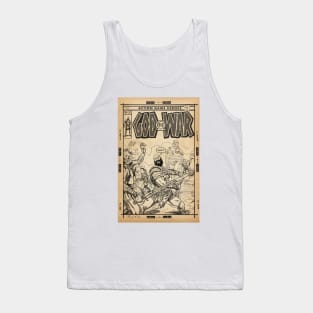 God of War fan art comic cover line art Tank Top